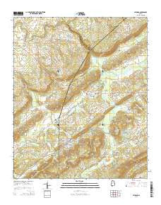Altoona Alabama Current topographic map, 1:24000 scale, 7.5 X 7.5 Minute, Year 2014