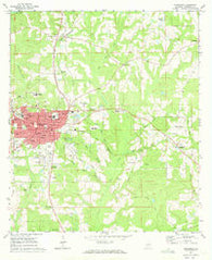 Andalusia Alabama Historical topographic map, 1:24000 scale, 7.5 X 7.5 Minute, Year 1971