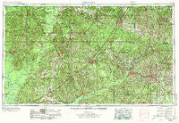 Andalusia Alabama Historical topographic map, 1:250000 scale, 1 X 2 Degree, Year 1953