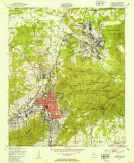 Anniston Alabama Historical topographic map, 1:24000 scale, 7.5 X 7.5 Minute, Year 1947