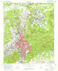Anniston Alabama Historical topographic map, 1:24000 scale, 7.5 X 7.5 Minute, Year 1956