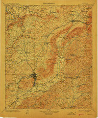Anniston Alabama Historical topographic map, 1:125000 scale, 30 X 30 Minute, Year 1900