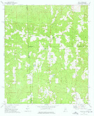 Aquilla Alabama Historical topographic map, 1:24000 scale, 7.5 X 7.5 Minute, Year 1974
