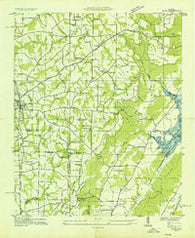 Arab Alabama Historical topographic map, 1:24000 scale, 7.5 X 7.5 Minute, Year 1936