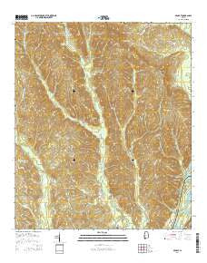 Ararat Alabama Current topographic map, 1:24000 scale, 7.5 X 7.5 Minute, Year 2014