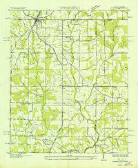 Ardmore Alabama Historical topographic map, 1:24000 scale, 7.5 X 7.5 Minute, Year 1936