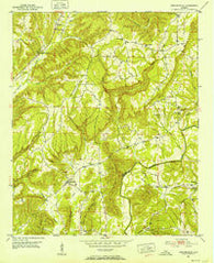 Arkadelphia Alabama Historical topographic map, 1:24000 scale, 7.5 X 7.5 Minute, Year 1951