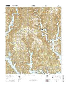 Arley Alabama Current topographic map, 1:24000 scale, 7.5 X 7.5 Minute, Year 2014