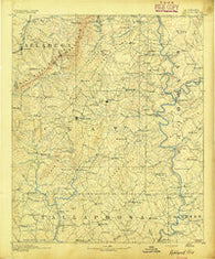 Ashland Alabama Historical topographic map, 1:125000 scale, 30 X 30 Minute, Year 1891