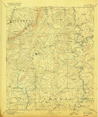 Ashland Alabama Historical topographic map, 1:125000 scale, 30 X 30 Minute, Year 1891