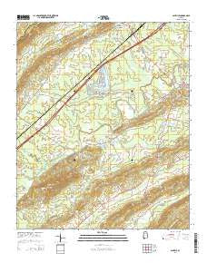 Ashville Alabama Current topographic map, 1:24000 scale, 7.5 X 7.5 Minute, Year 2014