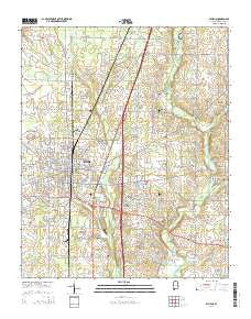 Athens Alabama Current topographic map, 1:24000 scale, 7.5 X 7.5 Minute, Year 2014