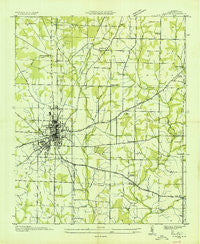 Athens Alabama Historical topographic map, 1:24000 scale, 7.5 X 7.5 Minute, Year 1935