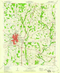 Athens Alabama Historical topographic map, 1:24000 scale, 7.5 X 7.5 Minute, Year 1958
