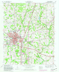 Athens Alabama Historical topographic map, 1:24000 scale, 7.5 X 7.5 Minute, Year 1967