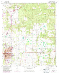 Atmore Alabama Historical topographic map, 1:24000 scale, 7.5 X 7.5 Minute, Year 1960