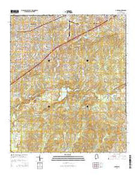 Auburn Alabama Current topographic map, 1:24000 scale, 7.5 X 7.5 Minute, Year 2014