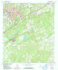 Auburn Alabama Historical topographic map, 1:24000 scale, 7.5 X 7.5 Minute, Year 1971