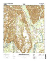 Autaugaville Alabama Current topographic map, 1:24000 scale, 7.5 X 7.5 Minute, Year 2014