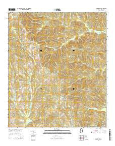 Baker Hill Alabama Current topographic map, 1:24000 scale, 7.5 X 7.5 Minute, Year 2014