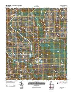 Ballplay Alabama Historical topographic map, 1:24000 scale, 7.5 X 7.5 Minute, Year 2011