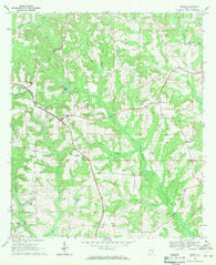 Banks Alabama Historical topographic map, 1:24000 scale, 7.5 X 7.5 Minute, Year 1968