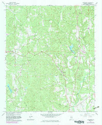 Bankston Alabama Historical topographic map, 1:24000 scale, 7.5 X 7.5 Minute, Year 1967