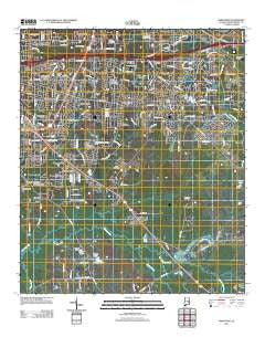 Barachias Alabama Historical topographic map, 1:24000 scale, 7.5 X 7.5 Minute, Year 2011