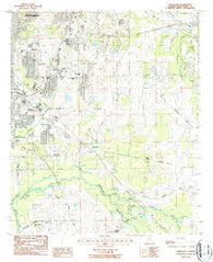 Barachias Alabama Historical topographic map, 1:24000 scale, 7.5 X 7.5 Minute, Year 1987