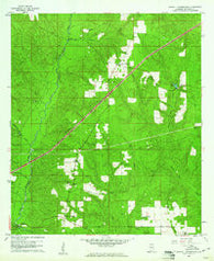 Barnett Crossroads Alabama Historical topographic map, 1:24000 scale, 7.5 X 7.5 Minute, Year 1960