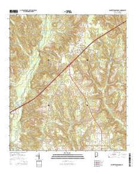 Barnett Crossroads Alabama Current topographic map, 1:24000 scale, 7.5 X 7.5 Minute, Year 2014