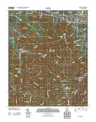 Barton Alabama Historical topographic map, 1:24000 scale, 7.5 X 7.5 Minute, Year 2011