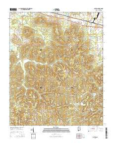 Barton Alabama Current topographic map, 1:24000 scale, 7.5 X 7.5 Minute, Year 2014