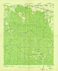 Barton Alabama Historical topographic map, 1:24000 scale, 7.5 X 7.5 Minute, Year 1936