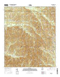 Bashi Alabama Current topographic map, 1:24000 scale, 7.5 X 7.5 Minute, Year 2014