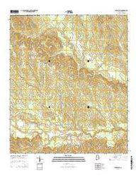 Batesville Alabama Current topographic map, 1:24000 scale, 7.5 X 7.5 Minute, Year 2014