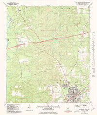 Bay Minette North Alabama Historical topographic map, 1:24000 scale, 7.5 X 7.5 Minute, Year 1980