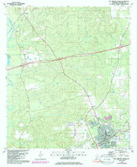 Bay Minette North Alabama Historical topographic map, 1:24000 scale, 7.5 X 7.5 Minute, Year 1986