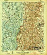 Bay Minette Alabama Historical topographic map, 1:62500 scale, 15 X 15 Minute, Year 1943