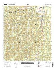 Bay Minette South Alabama Current topographic map, 1:24000 scale, 7.5 X 7.5 Minute, Year 2014