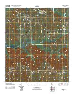 Beatrice Alabama Historical topographic map, 1:24000 scale, 7.5 X 7.5 Minute, Year 2011