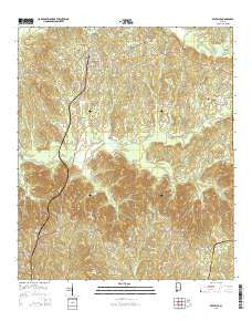 Beatrice Alabama Current topographic map, 1:24000 scale, 7.5 X 7.5 Minute, Year 2014