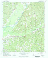 Beatrice Alabama Historical topographic map, 1:24000 scale, 7.5 X 7.5 Minute, Year 1967
