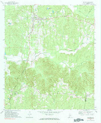 Beatrice Alabama Historical topographic map, 1:24000 scale, 7.5 X 7.5 Minute, Year 1971