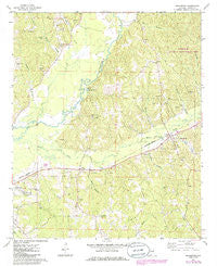 Beaverton Alabama Historical topographic map, 1:24000 scale, 7.5 X 7.5 Minute, Year 1967