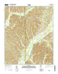 Belk Alabama Current topographic map, 1:24000 scale, 7.5 X 7.5 Minute, Year 2014