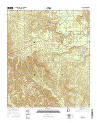 Bellamy Alabama Current topographic map, 1:24000 scale, 7.5 X 7.5 Minute, Year 2014
