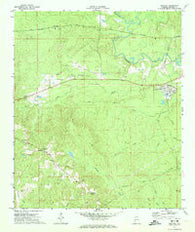 Bellamy Alabama Historical topographic map, 1:24000 scale, 7.5 X 7.5 Minute, Year 1971