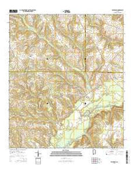 Bellwood Alabama Current topographic map, 1:24000 scale, 7.5 X 7.5 Minute, Year 2014