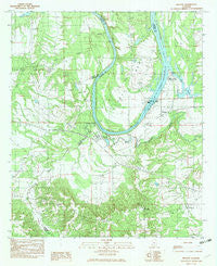 Benton Alabama Historical topographic map, 1:24000 scale, 7.5 X 7.5 Minute, Year 1982